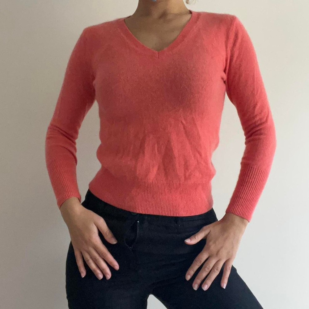 Pink cashmere sweater halogen Size small
